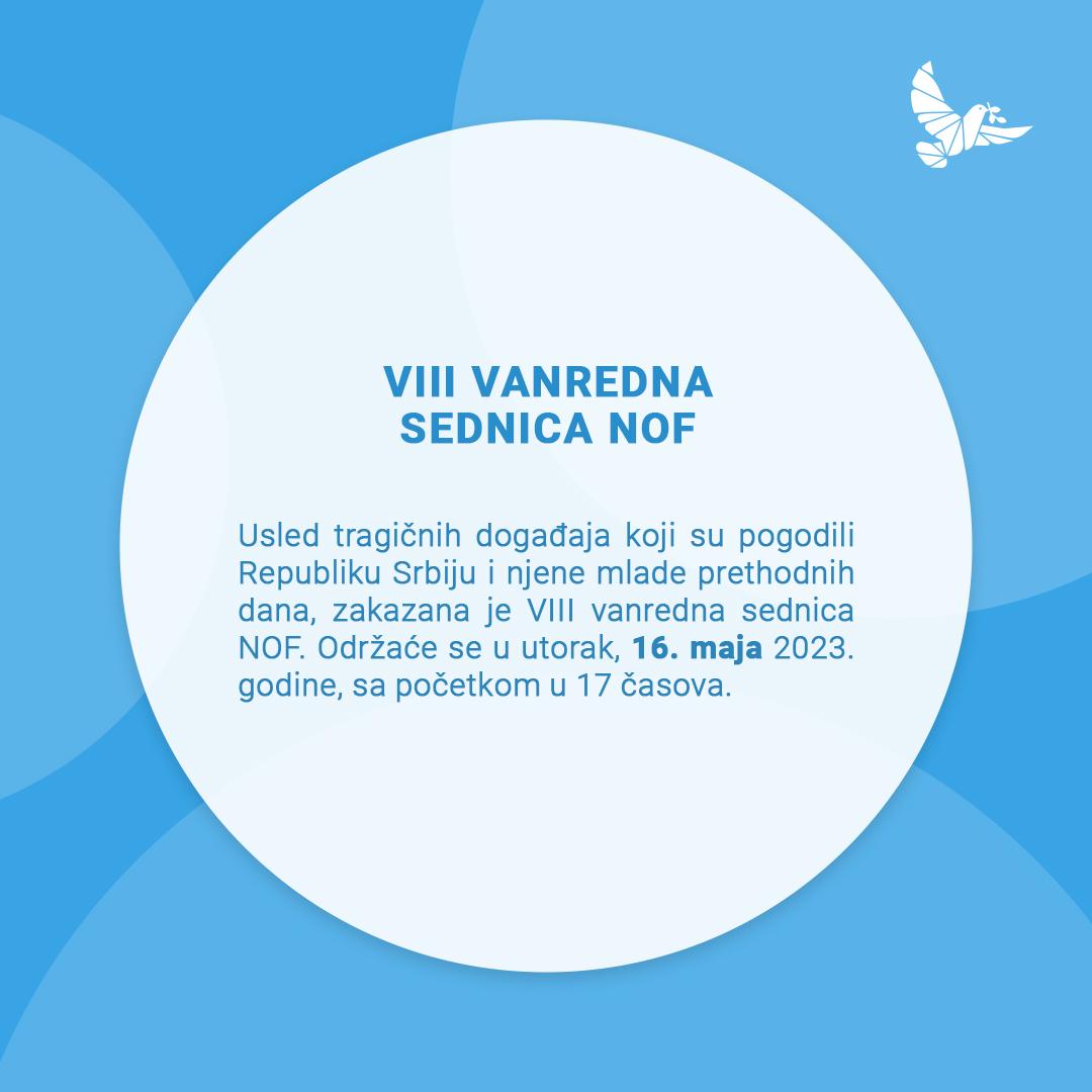 VIII vanredna sednica NOF